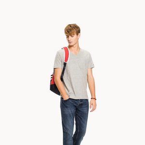 Tommy Hilfiger pánské šedé tričko Essential - XL (003)